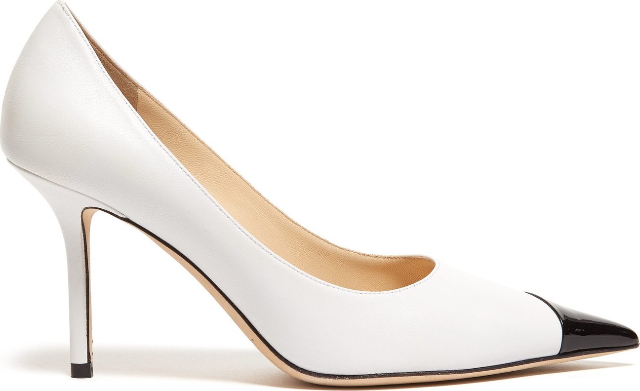 Jimmy Choo Love 85 colour-block patent leather pumps