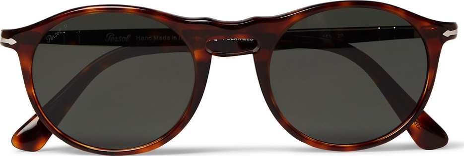Persol Round-Frame Tortoiseshell Acetate Polarised Sunglasses