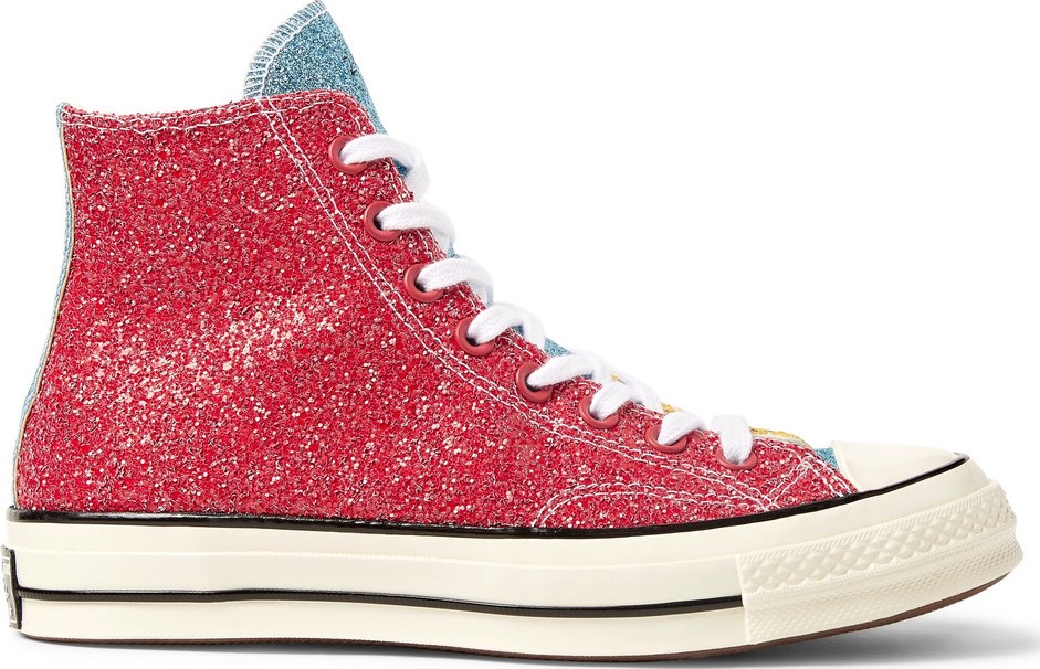Converse + JW Anderson 1970s Chuck Taylor All Star Glittered Canvas High-Top Sneakers