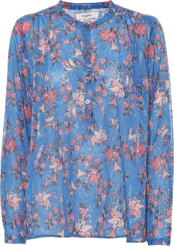 Isabel Marant Etoile Printed cotton blouse