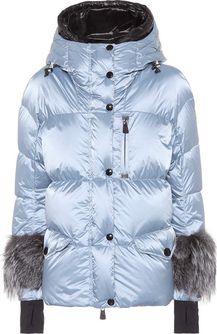 Moncler Limides fur-trimmed down ski jacket