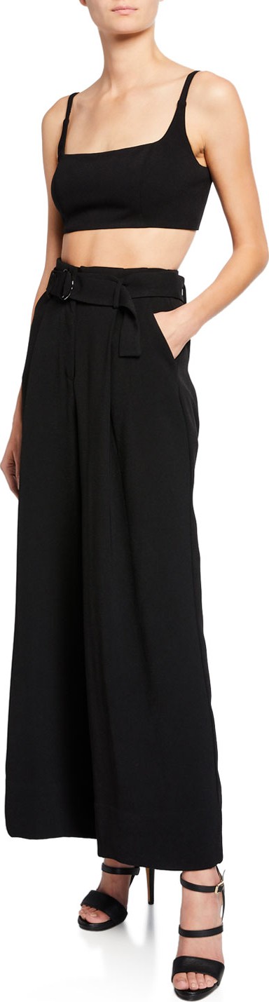 Fame and Partners The Augusta Two-Piece Crop Top & Pants Set