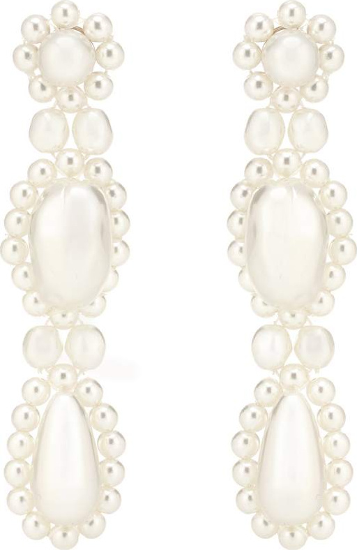 Simone Rocha Faux pearl drop earrings