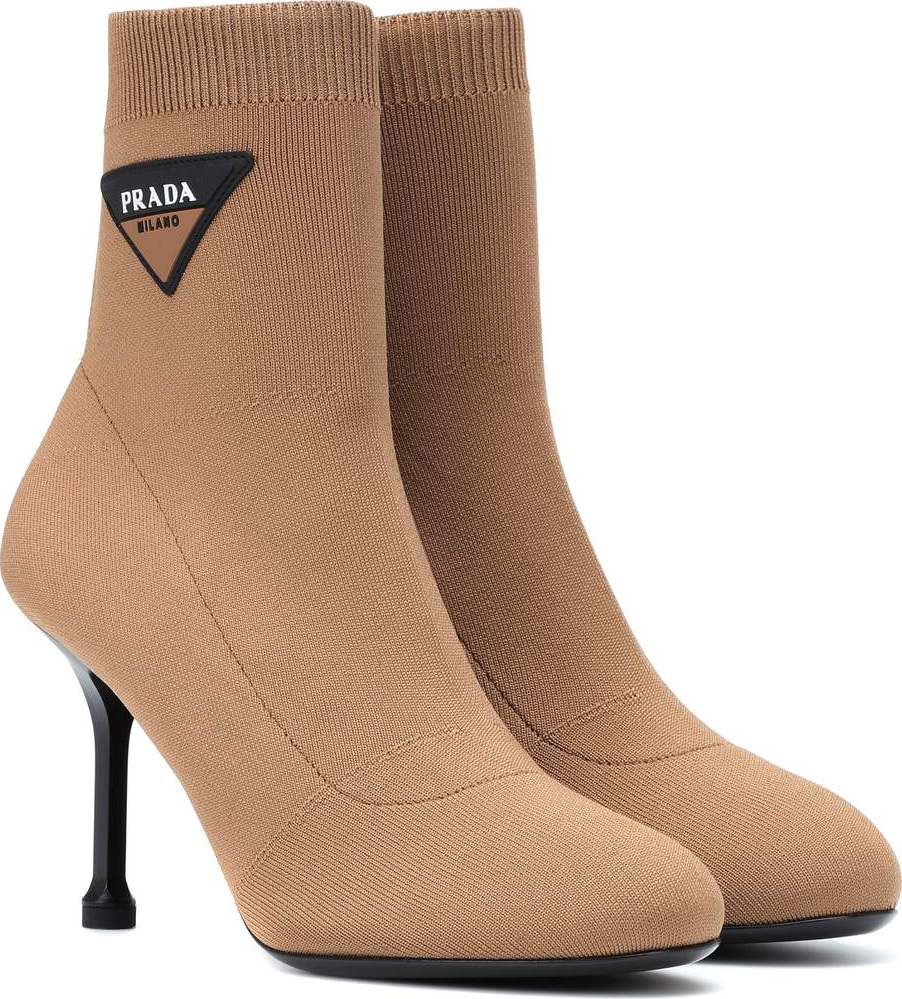 Prada Logo sock boots