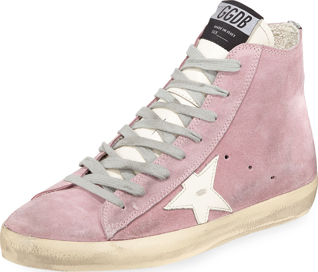 Golden Goose Deluxe Brand Francy Suede Star High-Top Sneakers