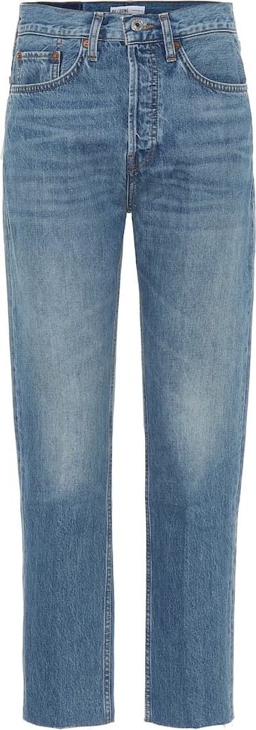 RE/DONE Stove Pipe high-rise straight jeans