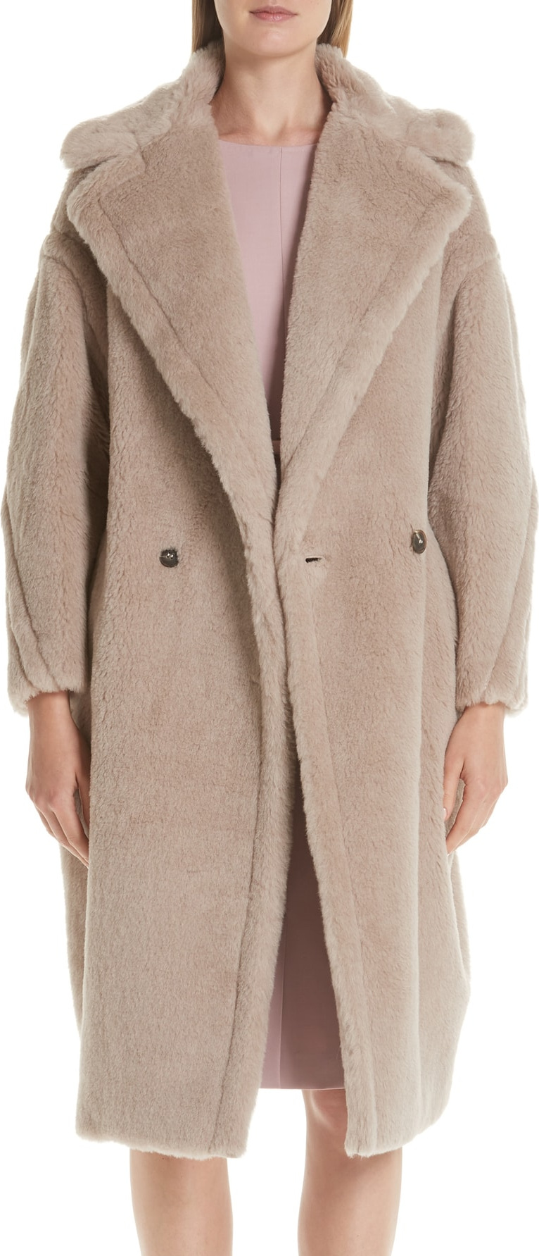 Max Mara Ginnata Teddy Bear Icon Faux Fur Coat