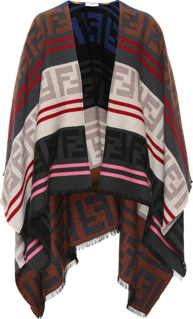 Fendi Wool and silk cape
