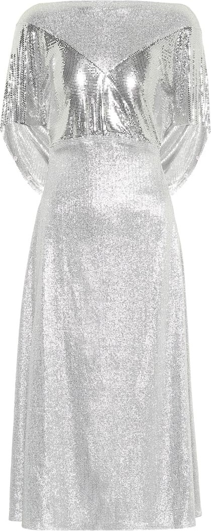Paco Rabanne Metallic midi dress