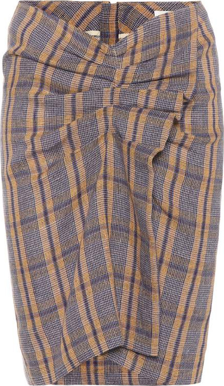 Isabel Marant Etoile Ines plaid skirt