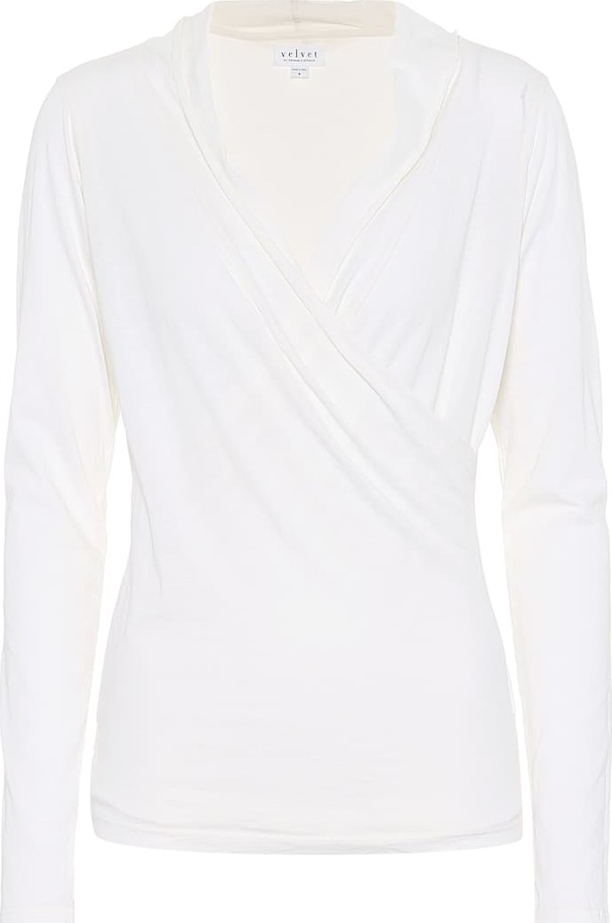 Velvet By Graham & Spencer Meri stretch cotton top