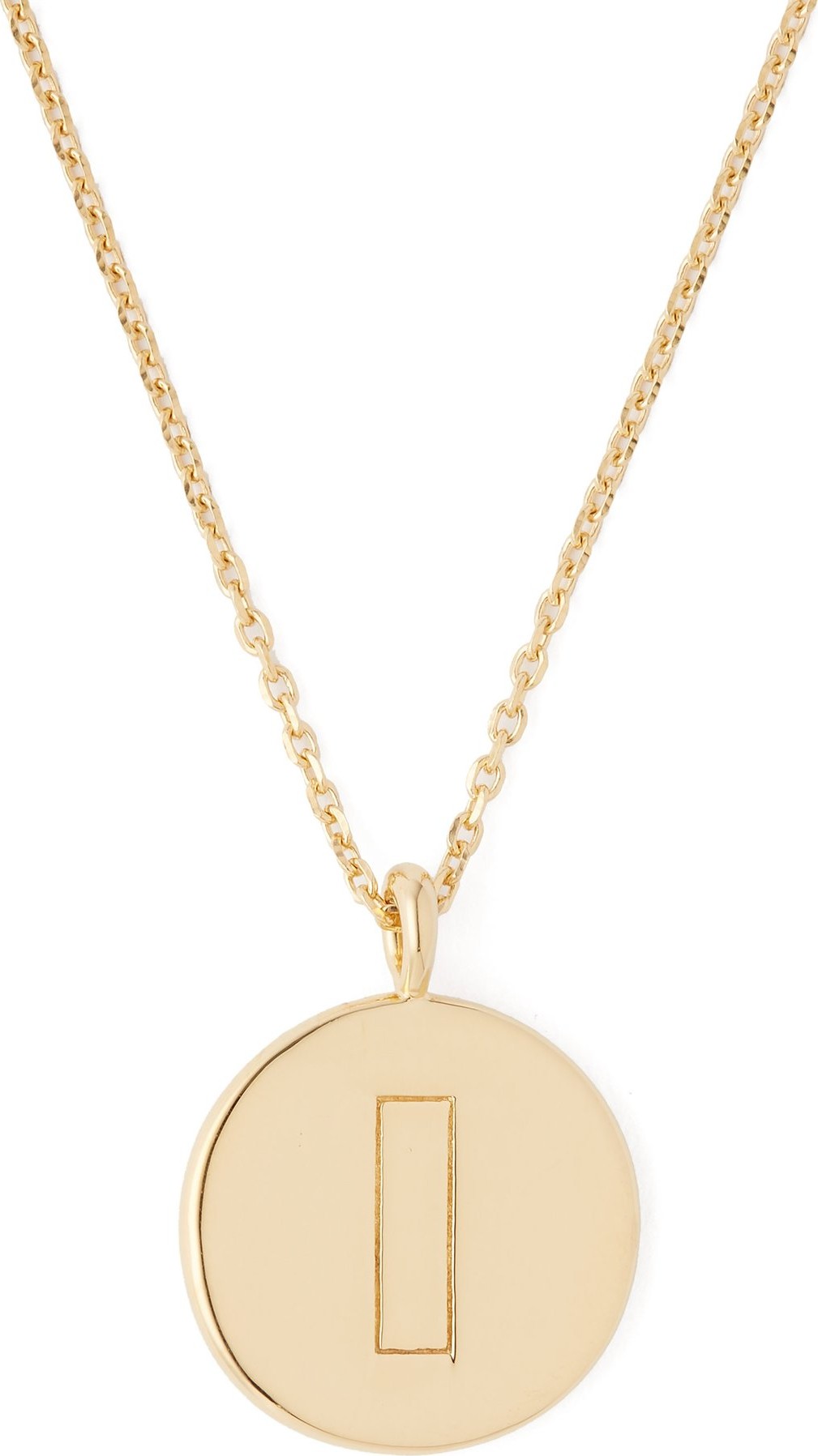 Theodora Warre I-charm pendant gold-plated necklace