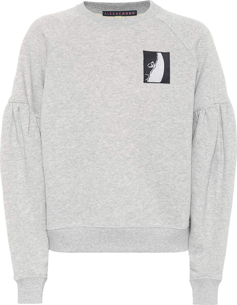 Alexachung Appliquéd cotton sweater