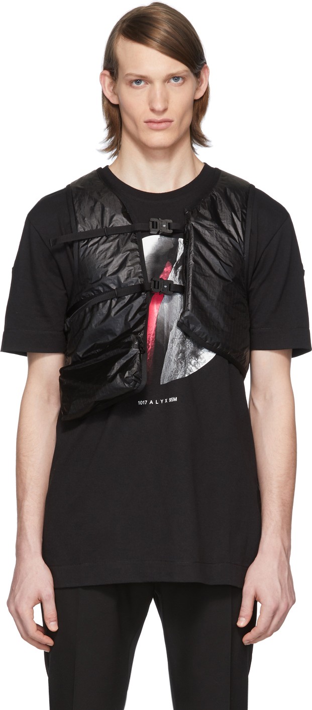 Moncler Genius 6 Moncler 1017 ALYX 9SM Black Hand Warmer Vest