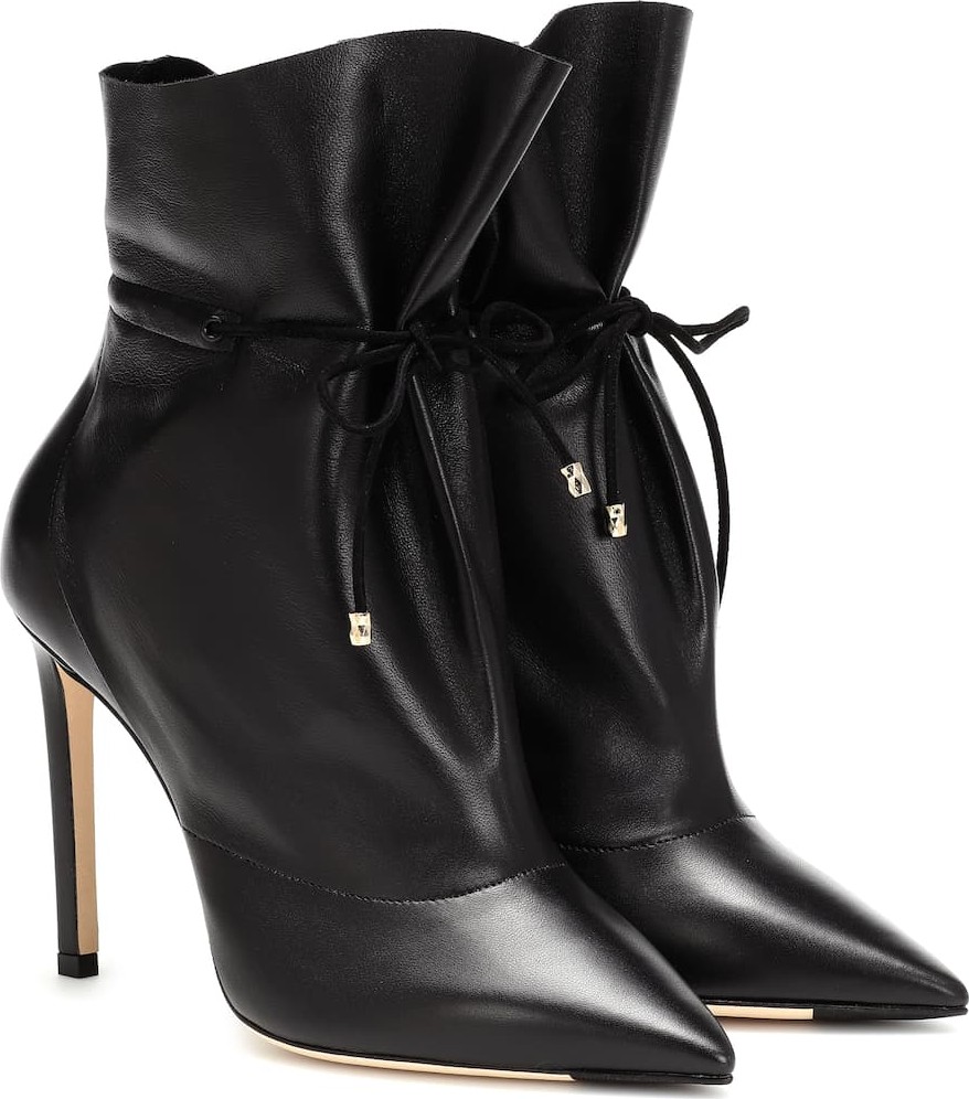 Jimmy Choo Stitch 100 leather ankle boots