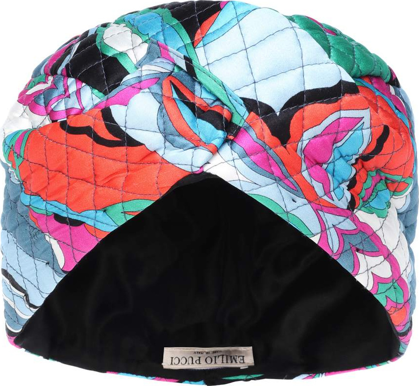 Emilio Pucci Quilted stretch silk turban