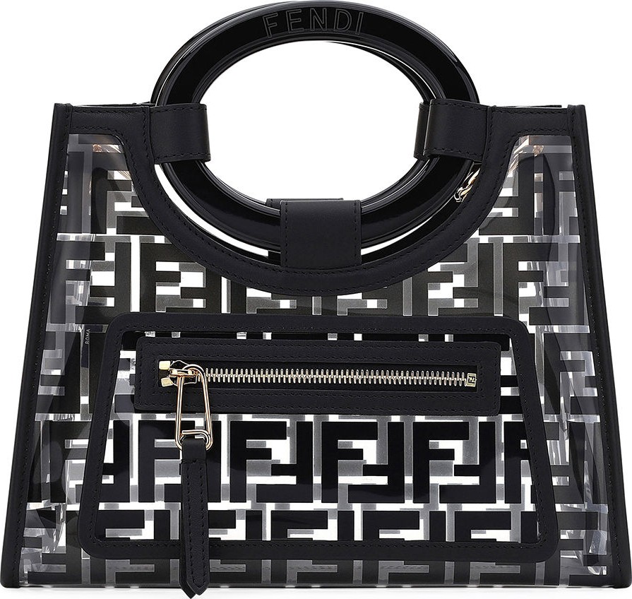 Fendi Runaway Small PVC Shopper Tote Bag
