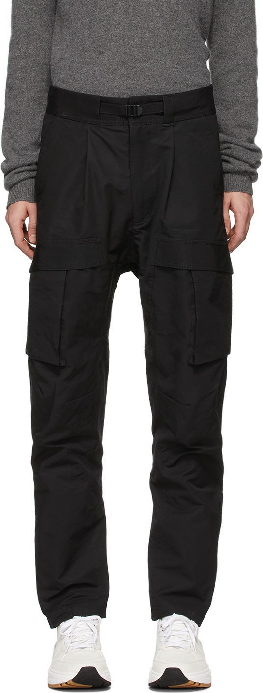 Bottega Veneta Black Panelled Cargo Pants Bottega Veneta Black Panelled Cargo Pants