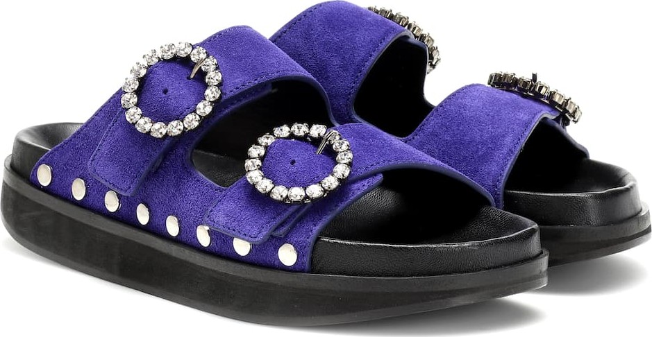 Isabel Marant Noddi embellished suede sandals