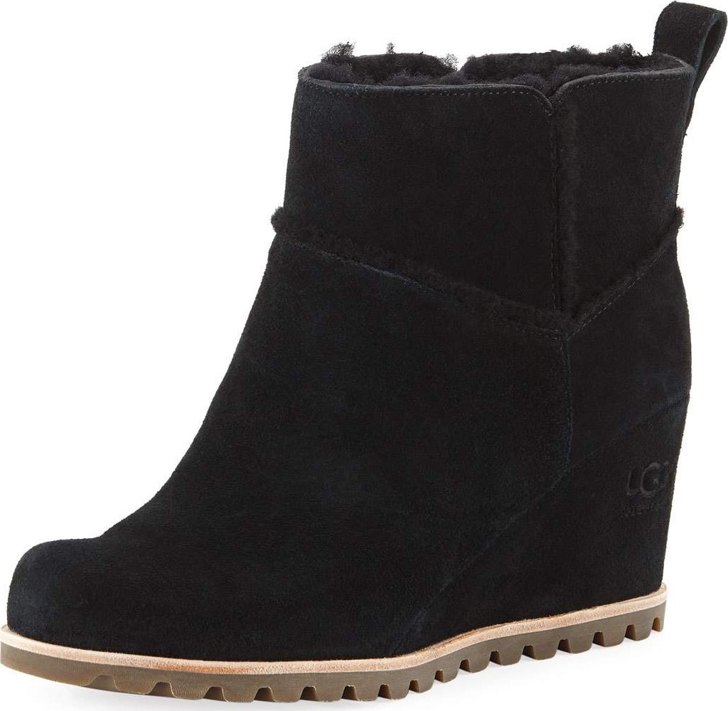 UGG Marte Wedge Suede Booties