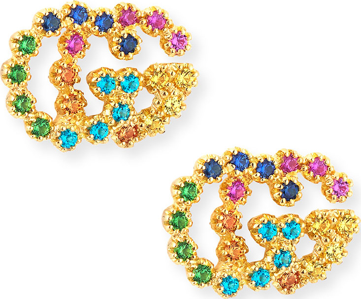 Gucci Run G Medium Stud Earrings