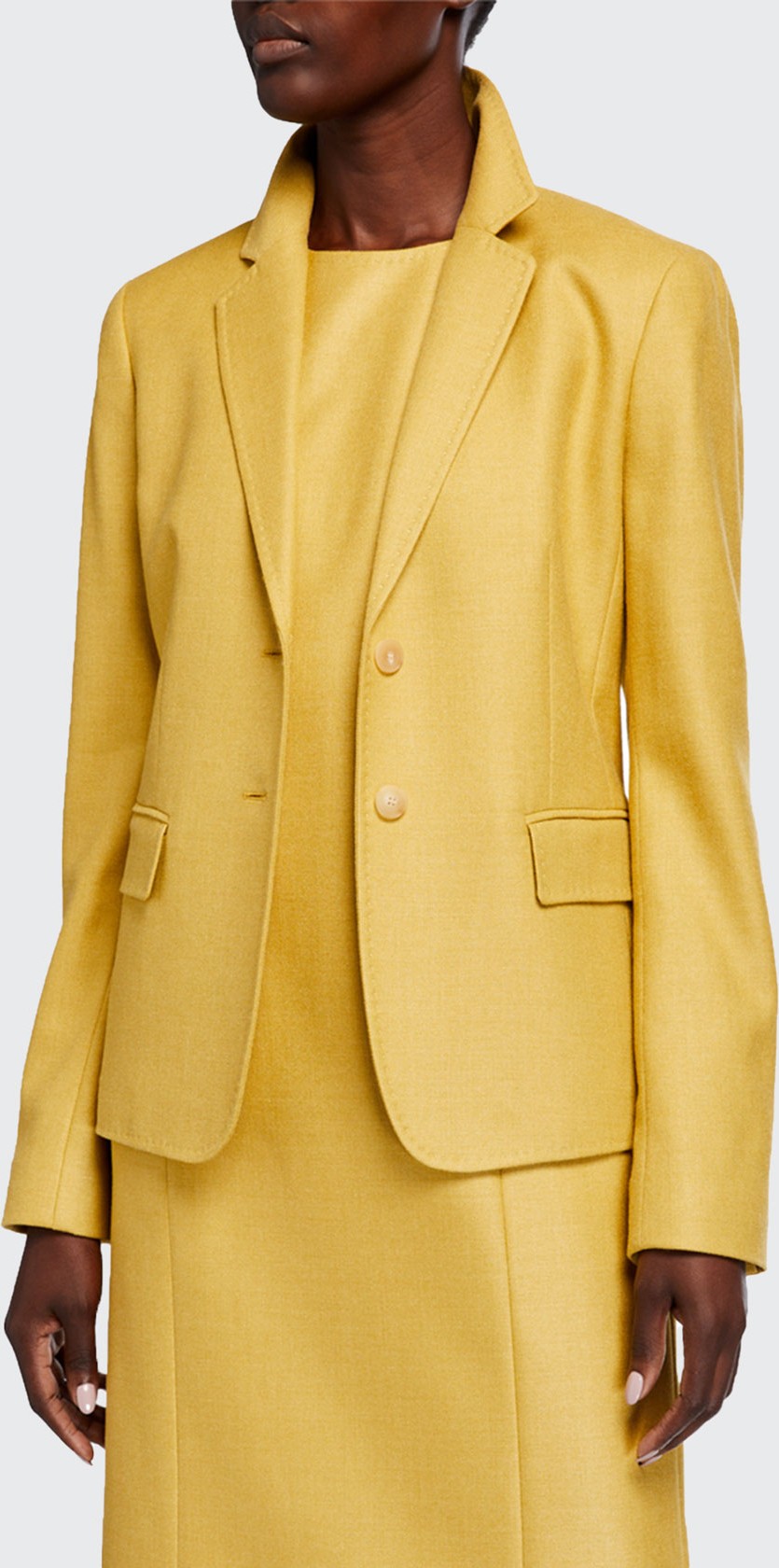 Lafayette 148 New York Thatcher Studio Weave Two-Button Blazer