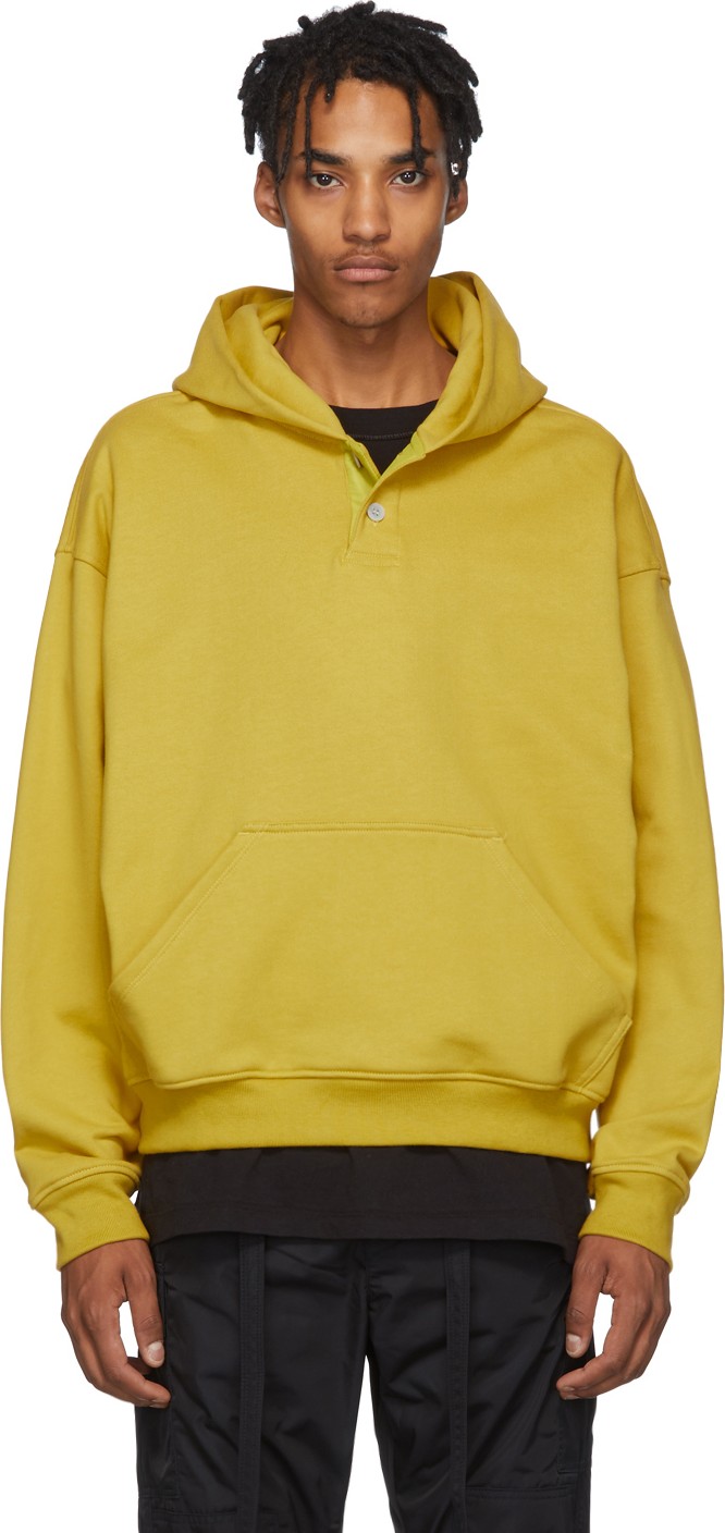 Fear of God Yellow Everyday Henley Hoodie