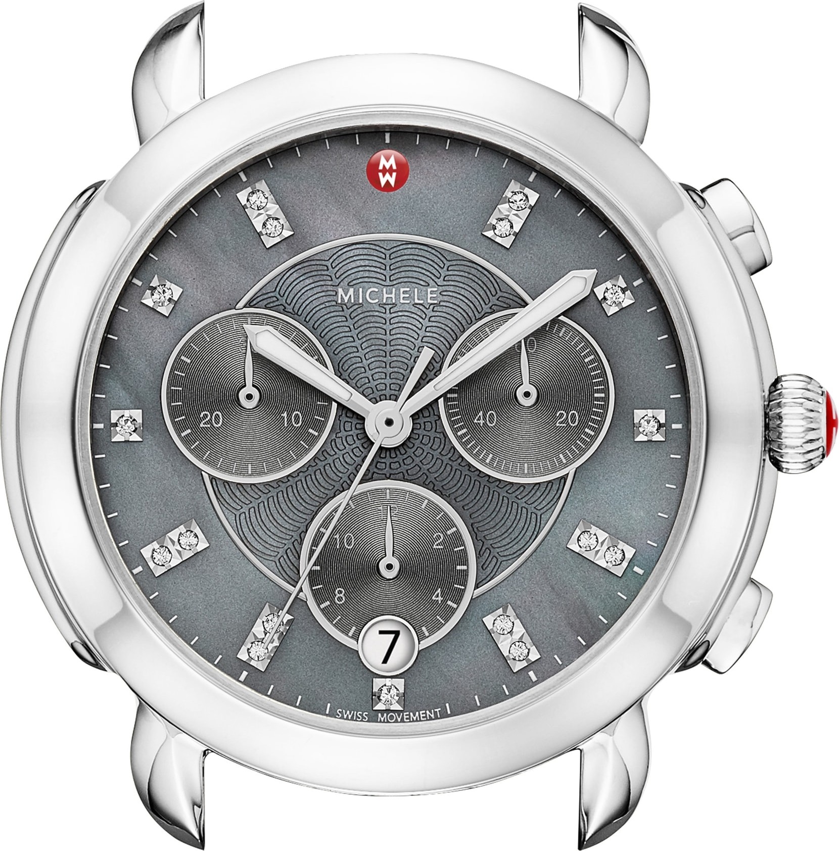 MICHELE Sidney Chronograph Diamond Watch Head, 38mm