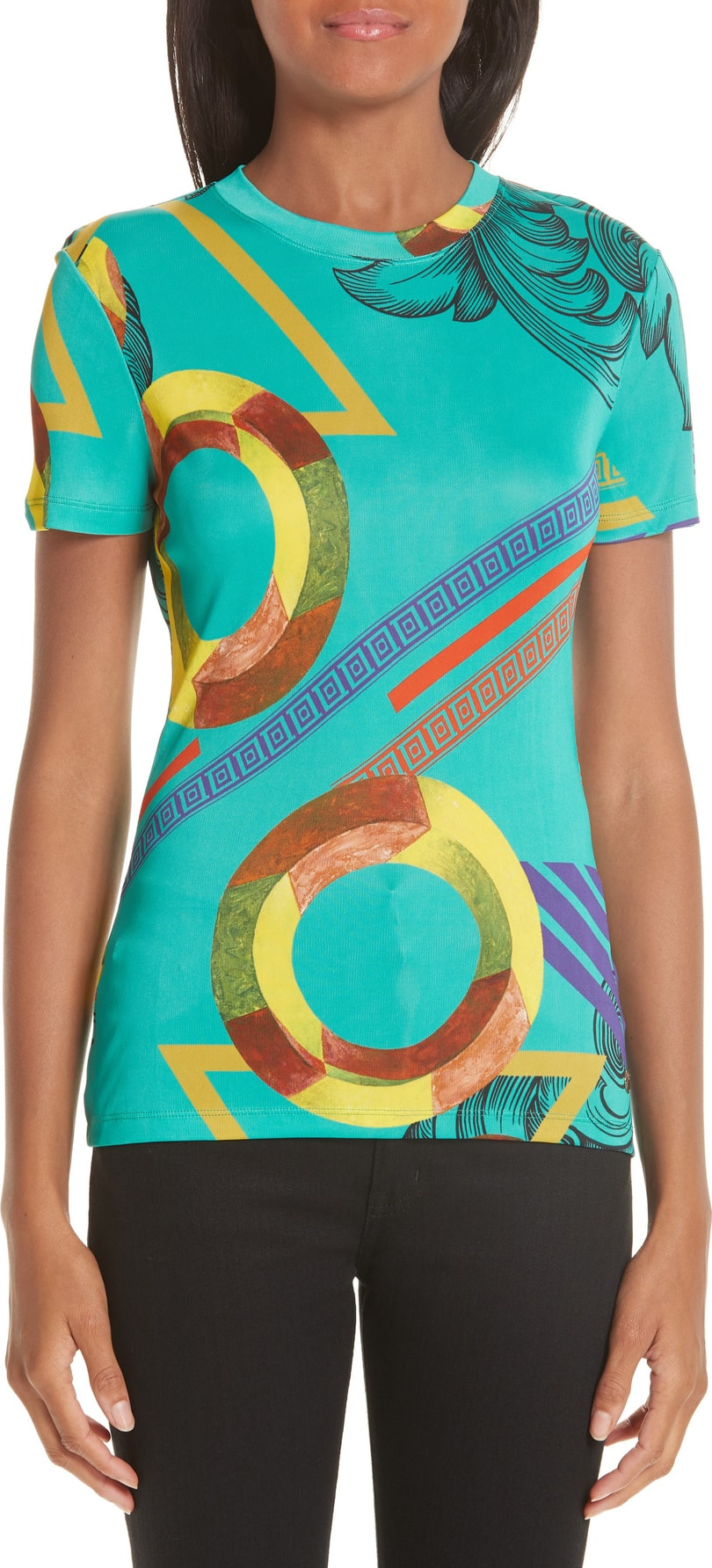 Versace Collection Abstract Print Tee