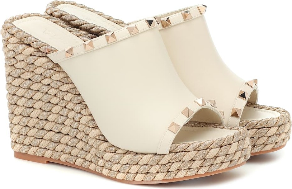 Valentino Valentino Garavani Rockstud platform wedge sandals