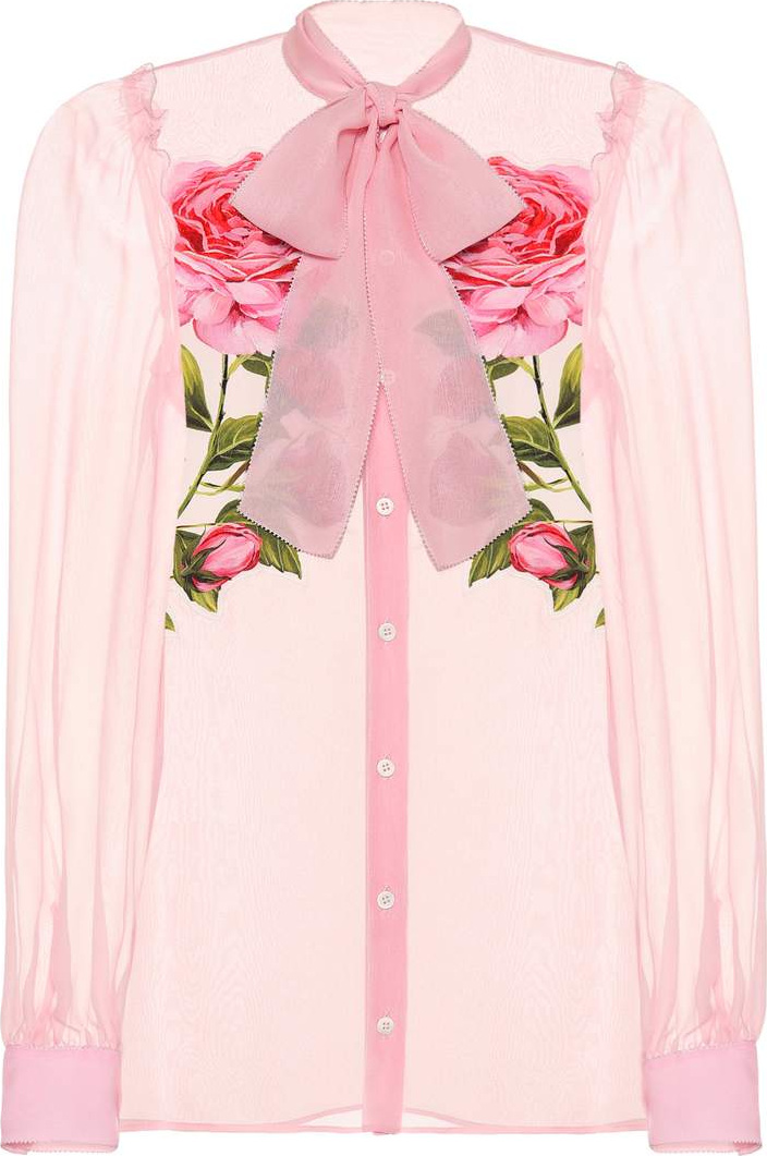 Dolce & Gabbana Floral silk chiffon shirt