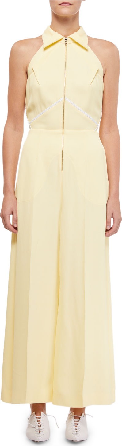 Roland Mouret Carabelle Cut-In Shoulder Jumpsuit