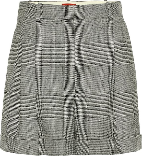 Altuzarra Chaz high-rise wool-blend shorts