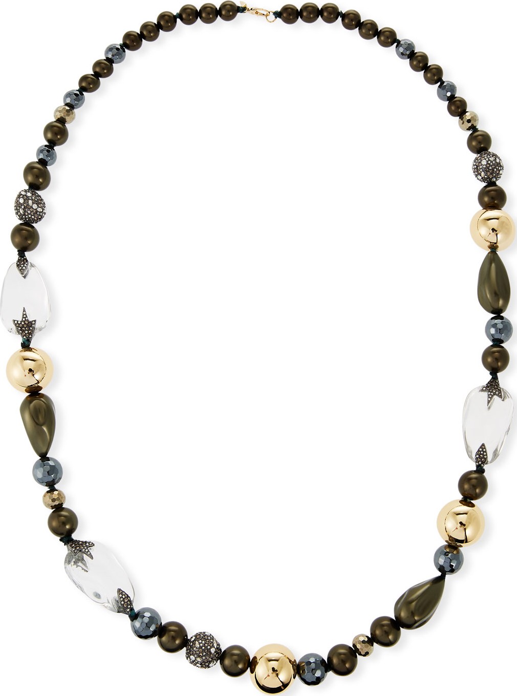 Alexis Bittar Baroque Pearly Beaded Single-Strand Necklace
