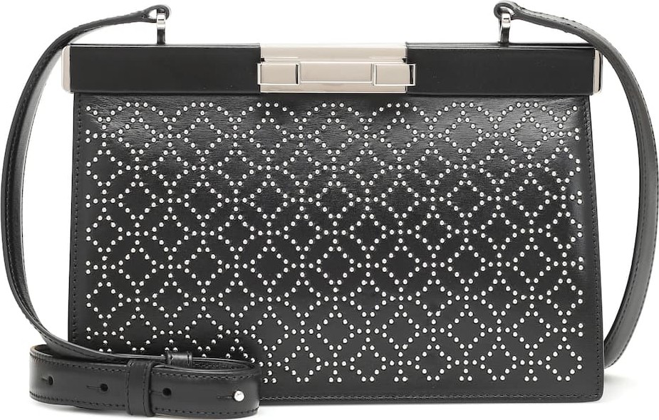 Alaïa Cecile 24 leather shoulder bag