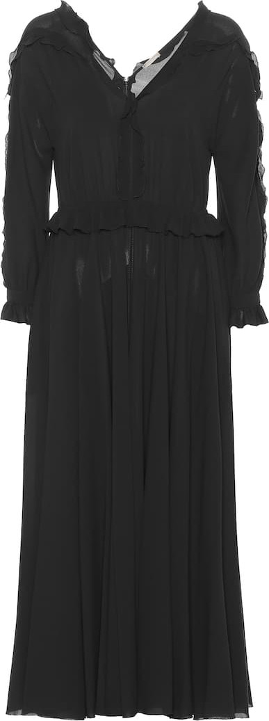 Bottega Veneta Silk crêpe midi dress