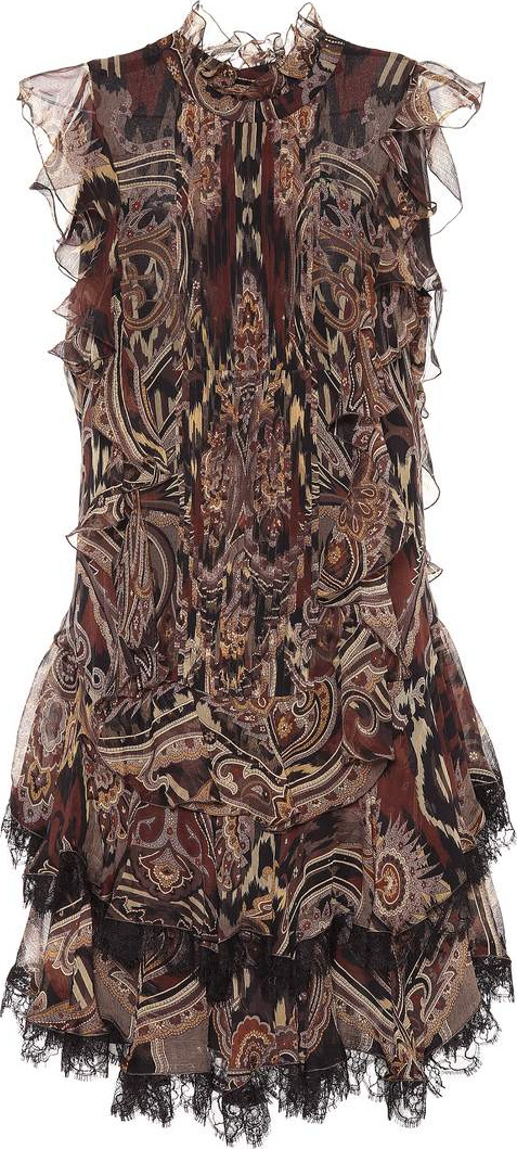 Etro Paisley silk chiffon dress