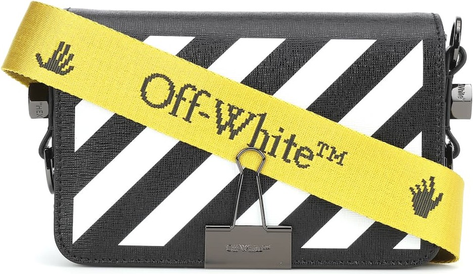 Off White Diagonal Mini Flap crossbody bag