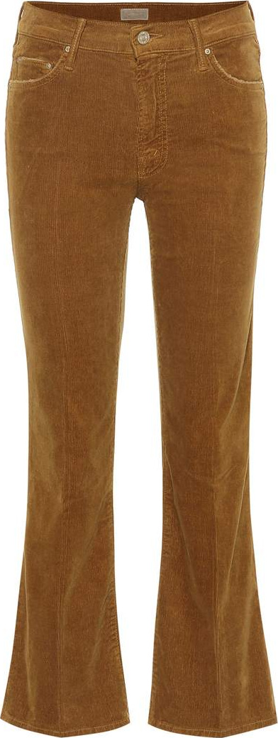 MOTHER The Outsider Cropped corduroy jeans