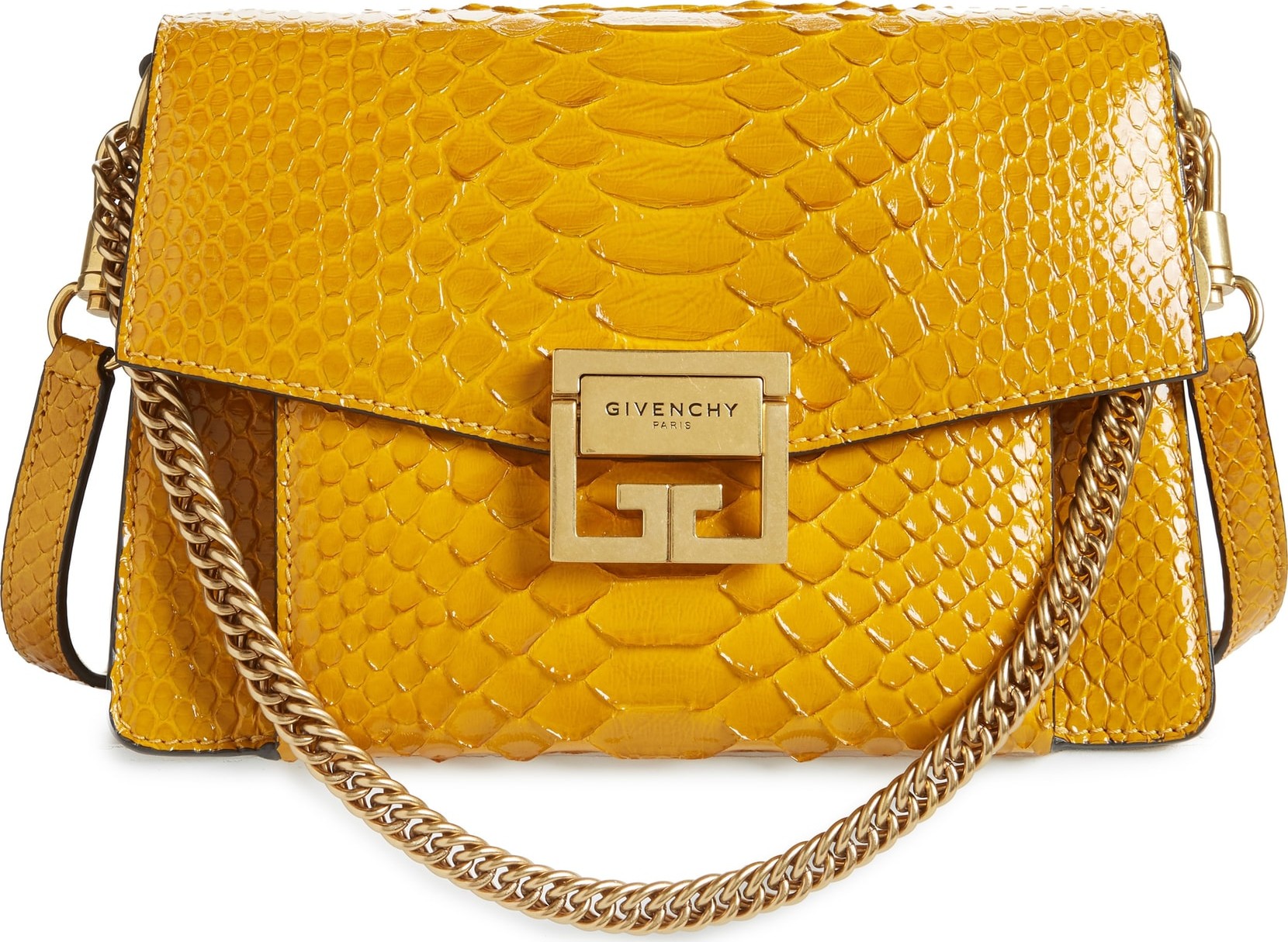 Givenchy Small GV3 Genuine Python Shoulder Bag