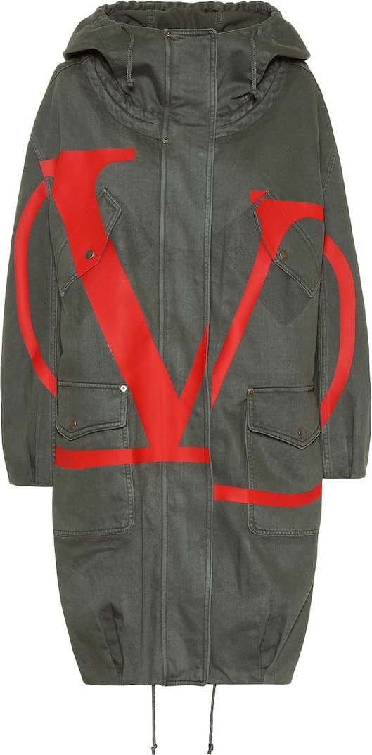 Valentino VLOGO cotton parka