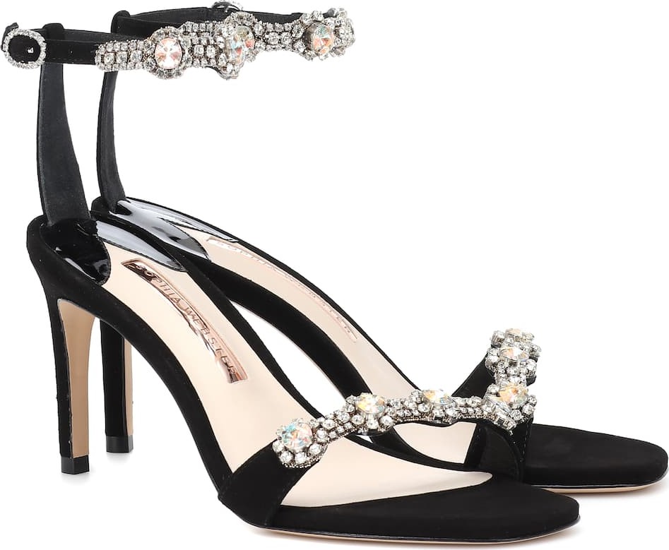 Sophia Webster Aaliyah embellished suede sandals