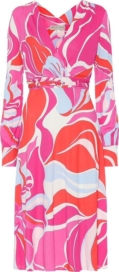 Emilio Pucci Printed silk-blend dress