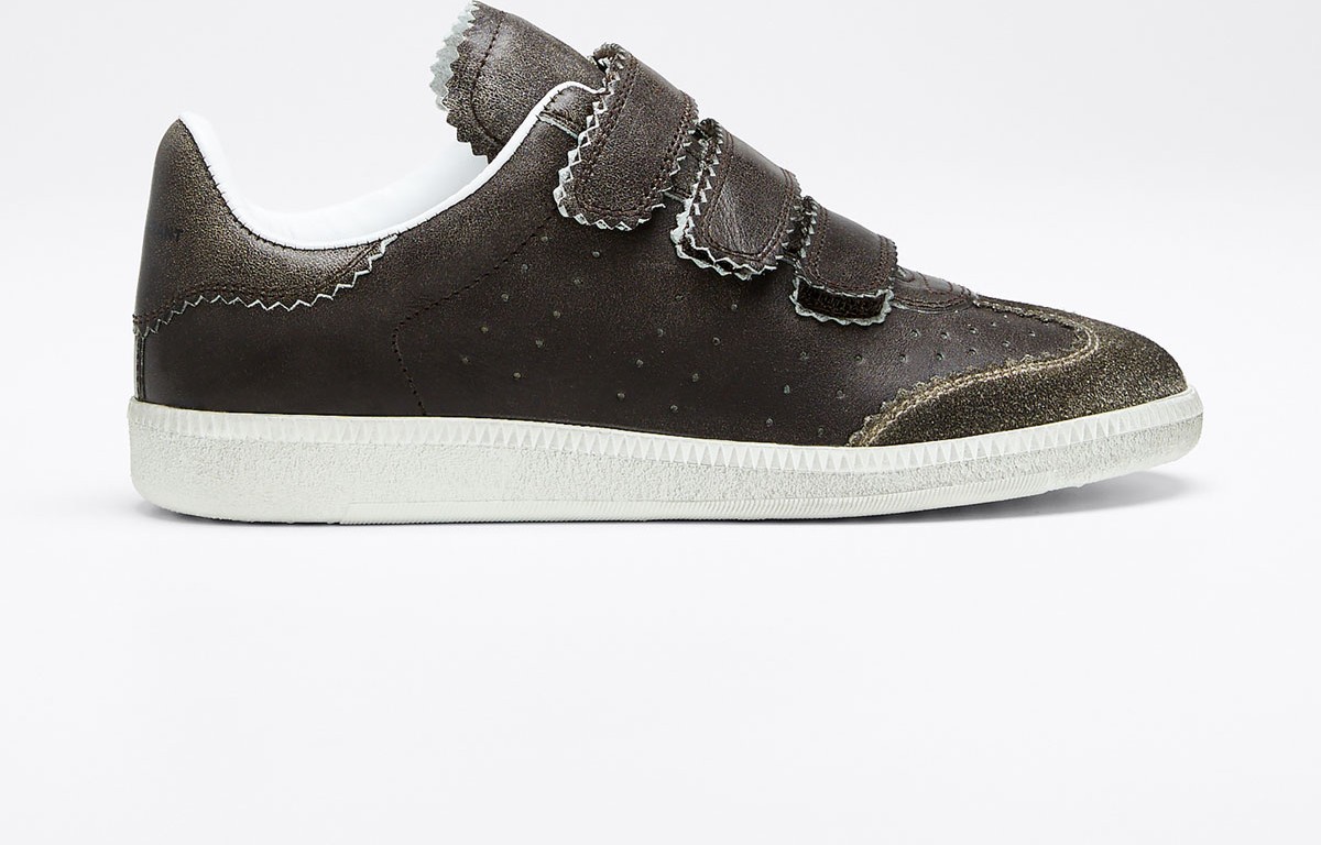 Isabel Marant Beth Pinked Grip-Strap Sneakers