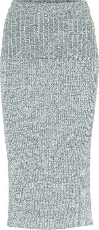 Victoria Beckham Wool-blend midi skirt