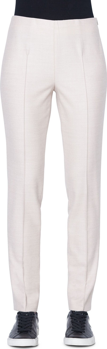 Akris Melissa Wool-Flannel Straight-Leg Pants