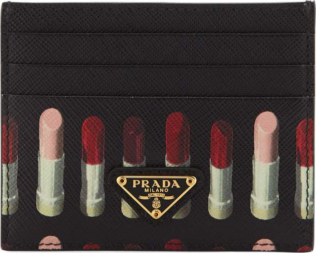 Prada Saffiano Printed Card Case