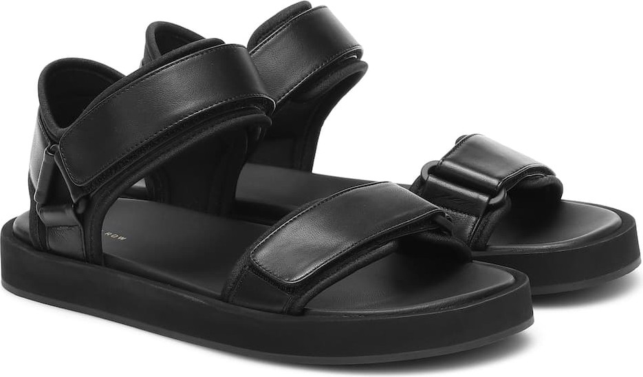 THE ROW Hook and Loop leather sandals