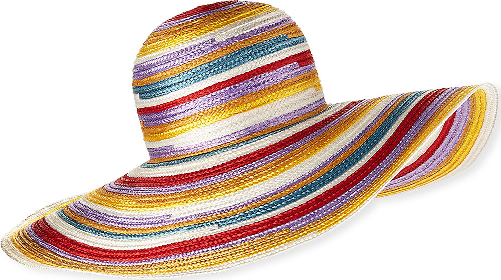 Missoni Big Striped Woven Floppy Sun Hat