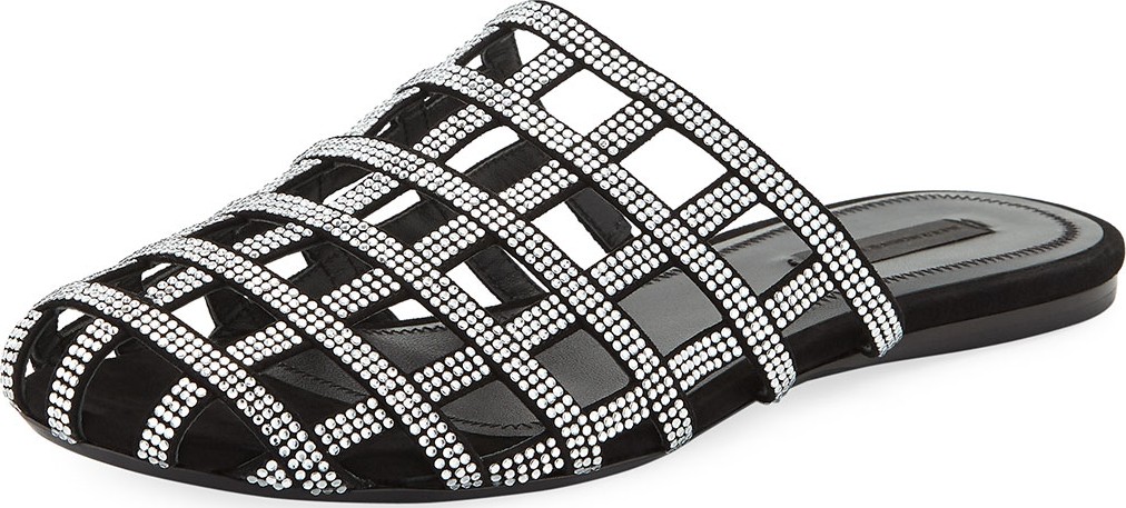 Alexander Wang Alison Diamonte Slide Mules